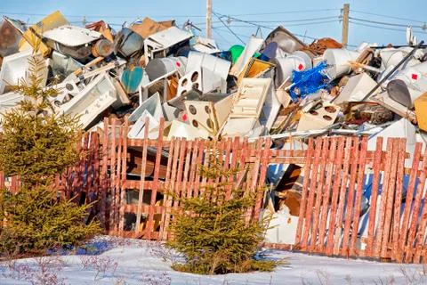 Garbage dump Stock Photos