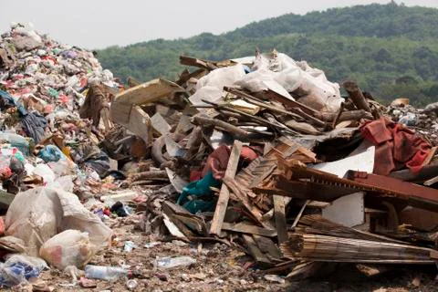 Garbage dump Stock Photos