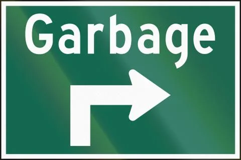 Garbage Dump On The Right In Canada イラスト素材