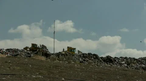 Garbage dump tracktor 0213 3 Stockbeeldmateriaal 22103524