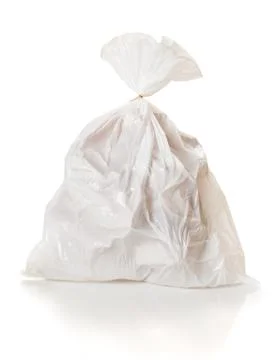 Garbage: full garbage bag tied shut Stock Photos