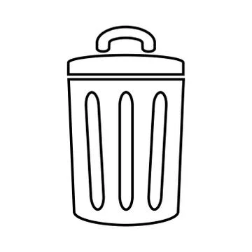 Garbage icon Illustrazione stock