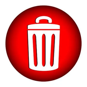 Garbage icon Illustrazione stock