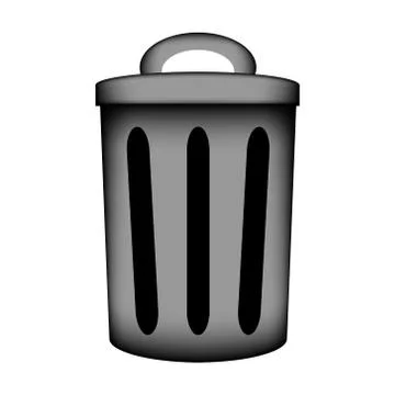 Garbage icon sign. Illustrazione stock