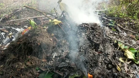 Garbage incineration Video stock 247778391