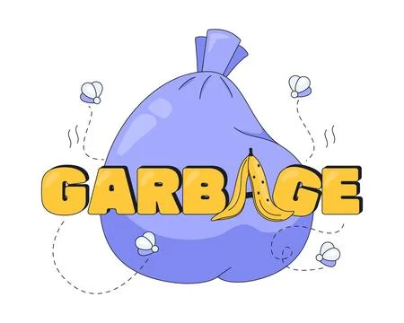 Garbage internet reaction illustration Stock Illustration