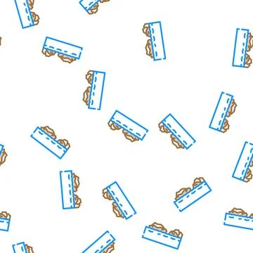 Garbage island vector seamless pattern Illustrazione stock