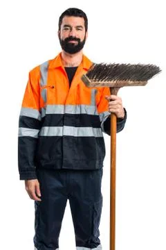 Garbage man Stock Photos