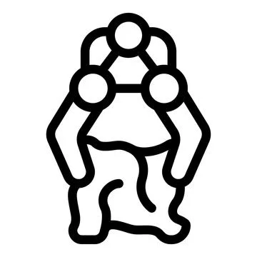 Garbage management icon outline vector. Waste sorting 스톡 일러스트