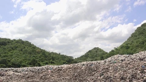 Garbage mountain Stock Footage 91066697