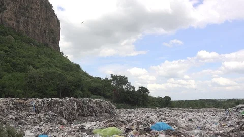 Garbage mountain Stock Footage 91069946