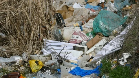 Garbage in natural environment Stock-Footage 88152106