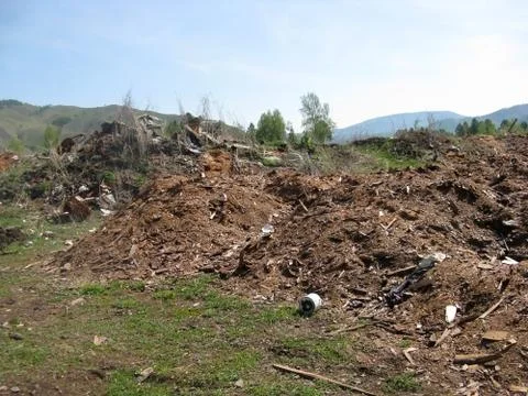 Garbage in the nature Stock Photos