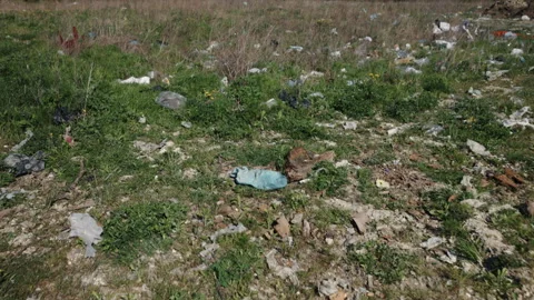 Garbage neglect, Waste neglect, Trash expanse Stock Footage 325319308