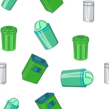 Garbage pattern, cartoon style 库存插图