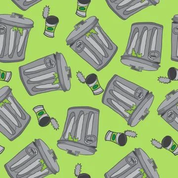 Garbage pattern Stock Illustration