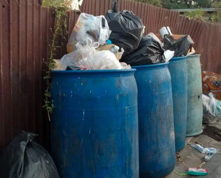 Garbage pile, trash can Stock Photos