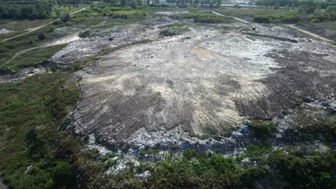 Garbage pile in trash dump or landfill. Pollution concept 스톡 동영상 116389154