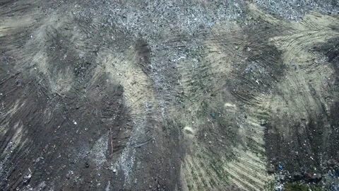 Garbage pile in trash dump or landfill. Pollution concept Stock Footage 116390968