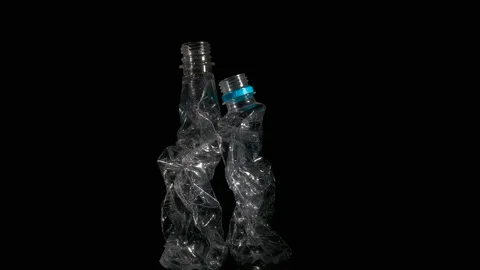 Garbage from plastic bottles. Stock Footage 250488279