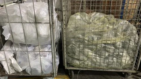 Garbage plastic packaging that will be thrown away Stock Photos