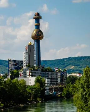 A garbage processing plant in Vienna. Foto stock