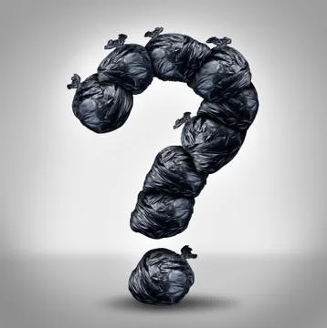 Garbage questions Stock Illustration