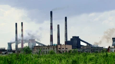 Garbage Recycling Plant Stock Footage 52556531