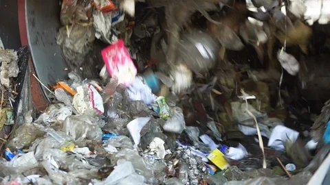 Garbage Recycling waste Stock Footage 121526176