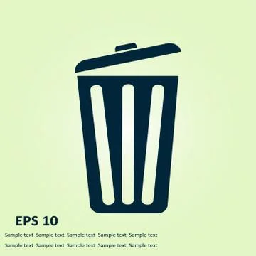 Garbage sign symbol Stock Illustration