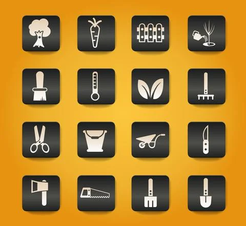 Garbage simply icons Stock Illustration