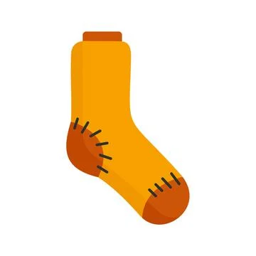 Garbage sock icon flat isolated vector Stock Illustration