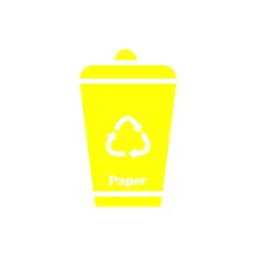 Garbage sorting paper - material separation, sorting Zero waste Stock Illustration