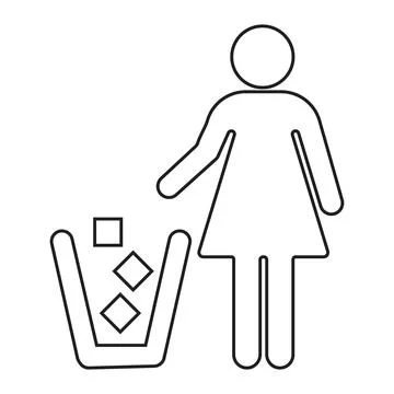Garbage symbol. Do not litter sign Stock Illustration