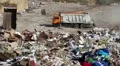 Garbage truck on the dump HD Footage