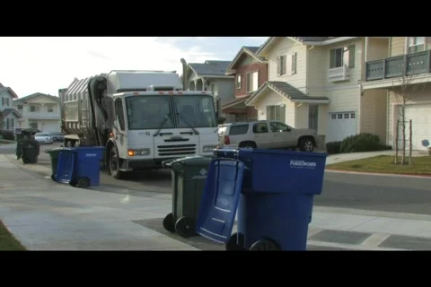 Garbage truck Stock Footage 157636