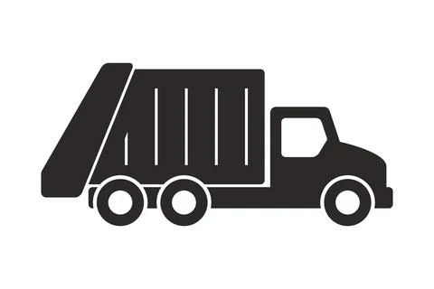 Garbage truck icon Stock Illustration