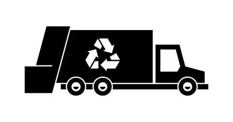 Garbage truck icon Stock Illustration