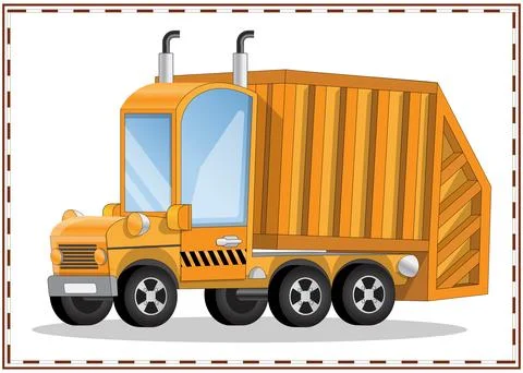 Garbage truck. Stock Illustration