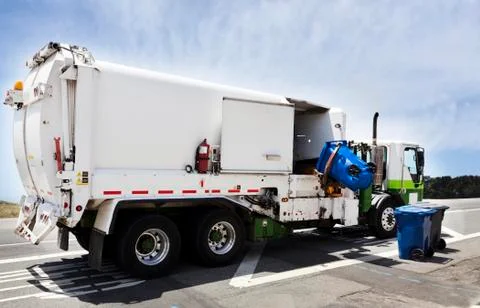 Garbage truck Stock Photos