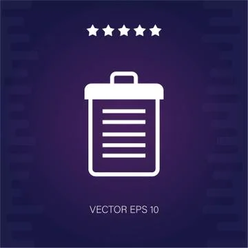 Garbage vector icon Stock Illustration