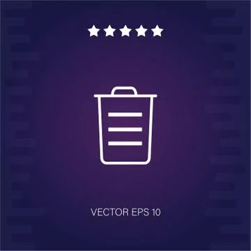 Garbage vector icon Illustrazione stock