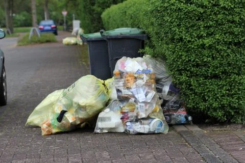 Garbage is waiting for collection Stock Photos