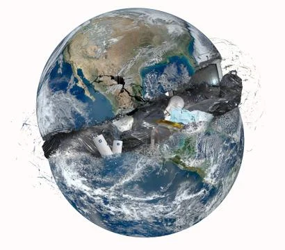 Garbage world Foto stock