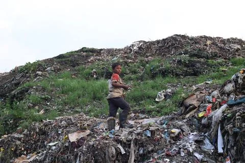 Garbage Yard 库存照片