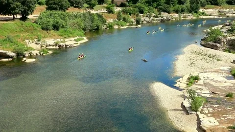 Gard river Stock Footage 120531565