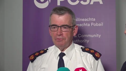 Garda Commissioner: Men "radicalised" by violent online pornography. Stock Footage 314069261
