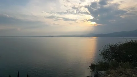 Garda lake in Italy Stock Footage 340531630
