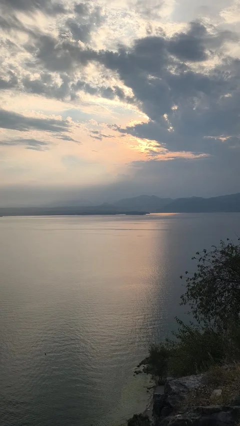 Garda lake in Italy Stock Footage 340531636