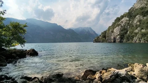 Garda lake in Italy Stock Footage 340531637